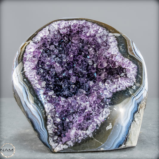 Natürliche Amethyst-Kristall Druse - 753,75g