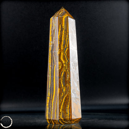 Natürlicher Tigerauge-Obelisk - 1091,96g
