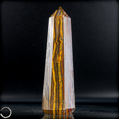 Natürlicher Tigerauge-Obelisk - 1091,96g