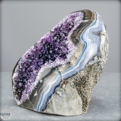 Natürliche Amethyst-Kristall Druse - 753,75g