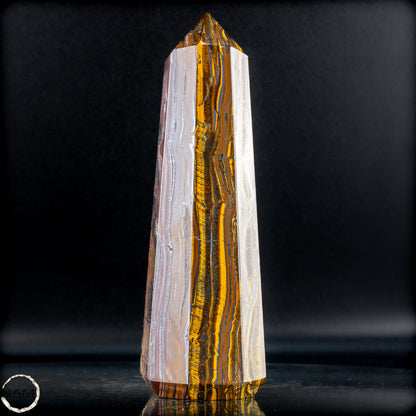 Natürlicher Tigerauge-Obelisk - 1091,96g