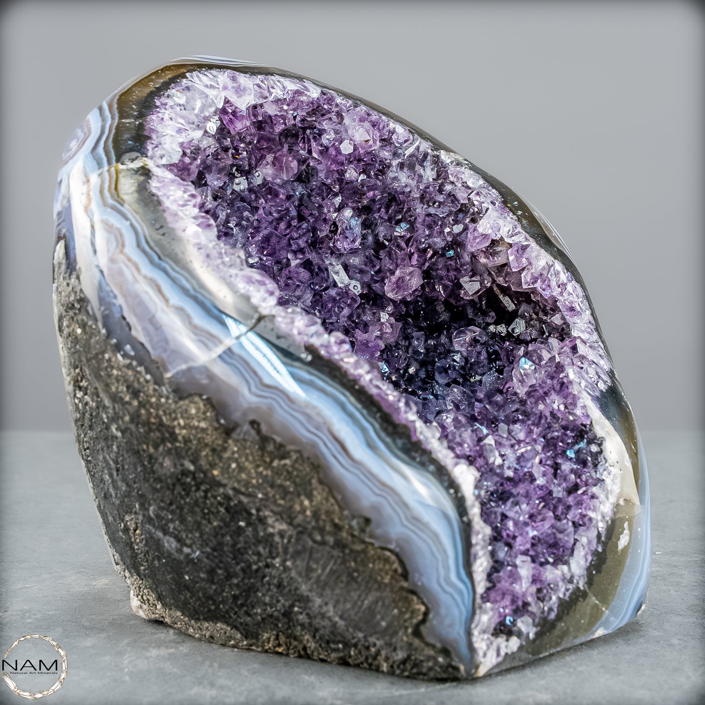 Natürliche Amethyst-Kristall Druse - 753,75g