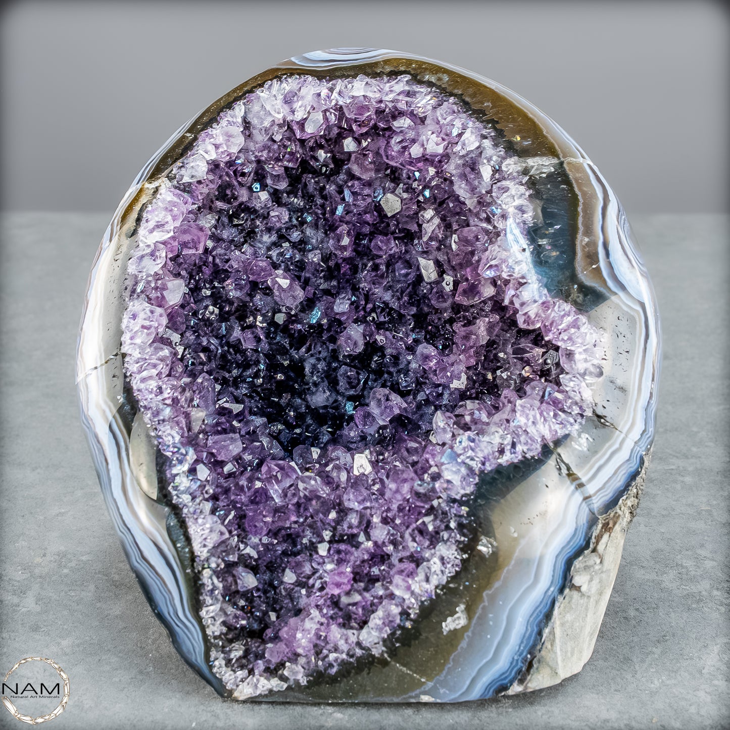 Natürliche Amethyst-Kristall Druse - 753,75g