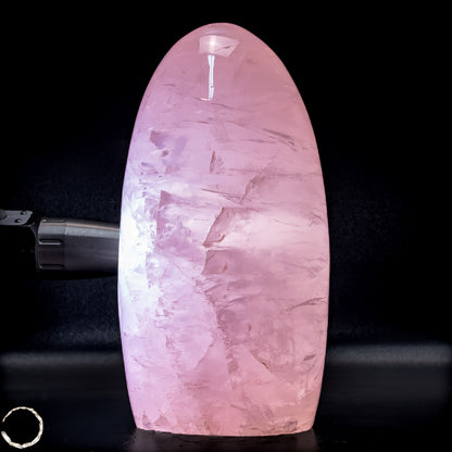 Natürliche Rosenquarz-Kristall Freiform aus Brasilien - 1810,62g