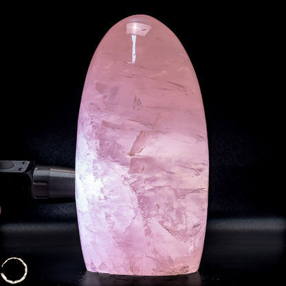 Natürliche Rosenquarz-Kristall Freiform aus Brasilien - 1810,62g