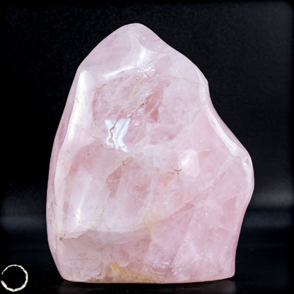 Natürliche Rosenquarz-Kristall Flamme aus Brasilien -1095,26 g