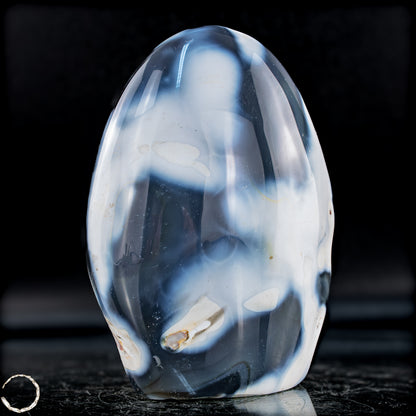 Natürliche Orca-Achat Kristall Freiform aus Brasilien - 775,38g