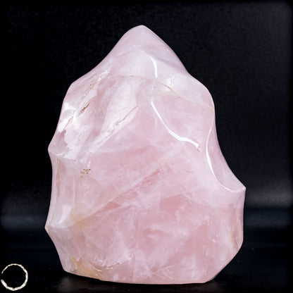 Natürliche Rosenquarz-Kristall Flamme aus Brasilien -1095,26 g