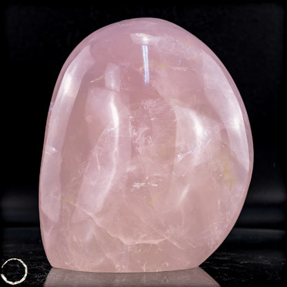 Natürliche Rosenquarz-Kristall Freiform aus Brasilien - 954,51g