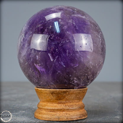 Natürliche Amethyst-Kristall Kugel, Brasilien - 526,44g - 72mm