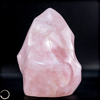 Natürliche Rosenquarz-Kristall Flamme aus Brasilien -1095,26 g