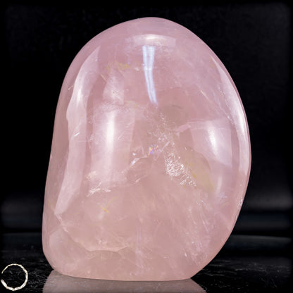 Natürliche Rosenquarz-Kristall Freiform aus Brasilien - 954,51g