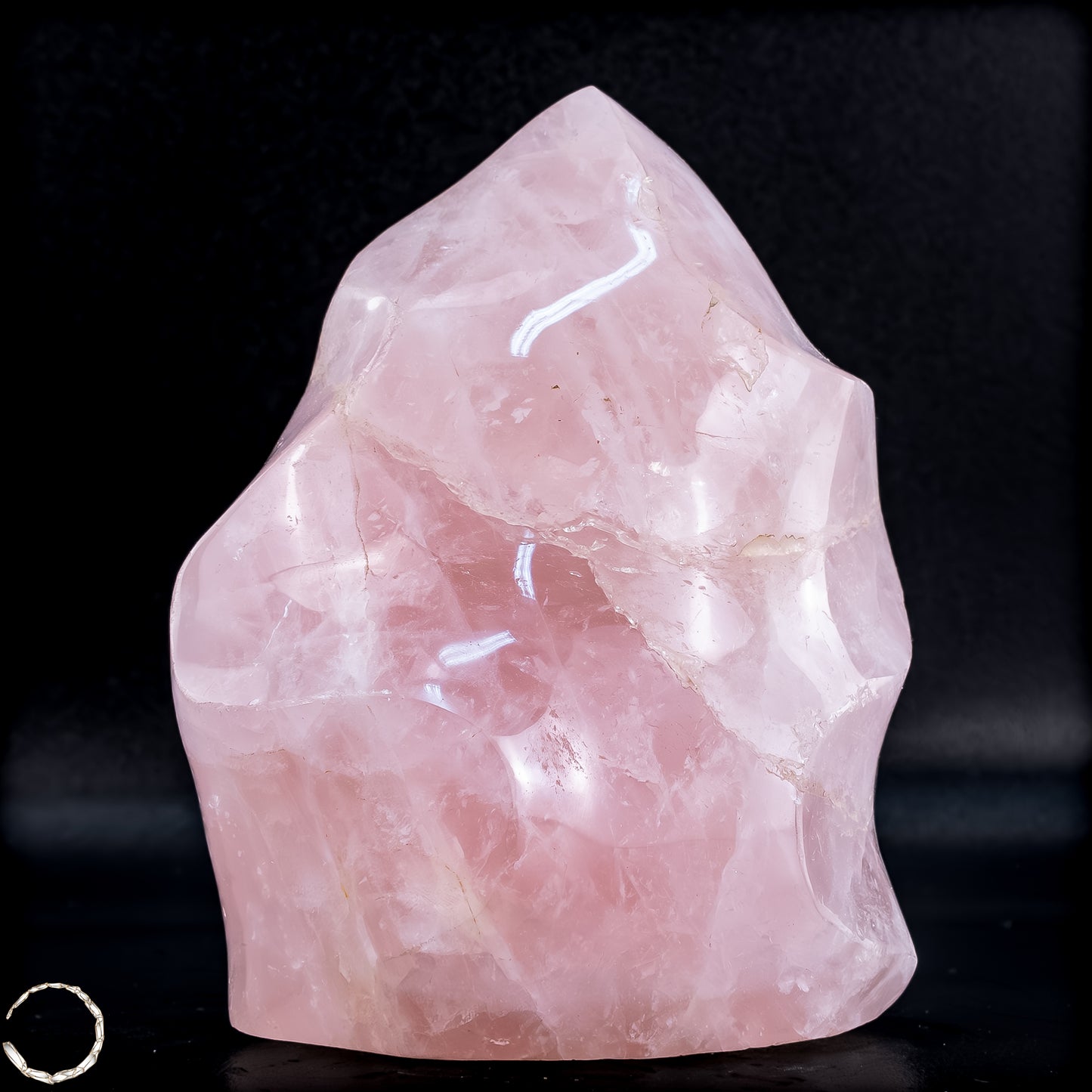 Natürliche Rosenquarz-Kristall Flamme aus Brasilien -1095,26 g