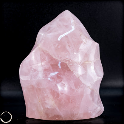 Natürliche Rosenquarz-Kristall Flamme aus Brasilien -1095,26 g