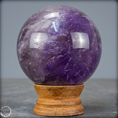 Natürliche Amethyst-Kristall Kugel, Brasilien - 526,44g - 72mm