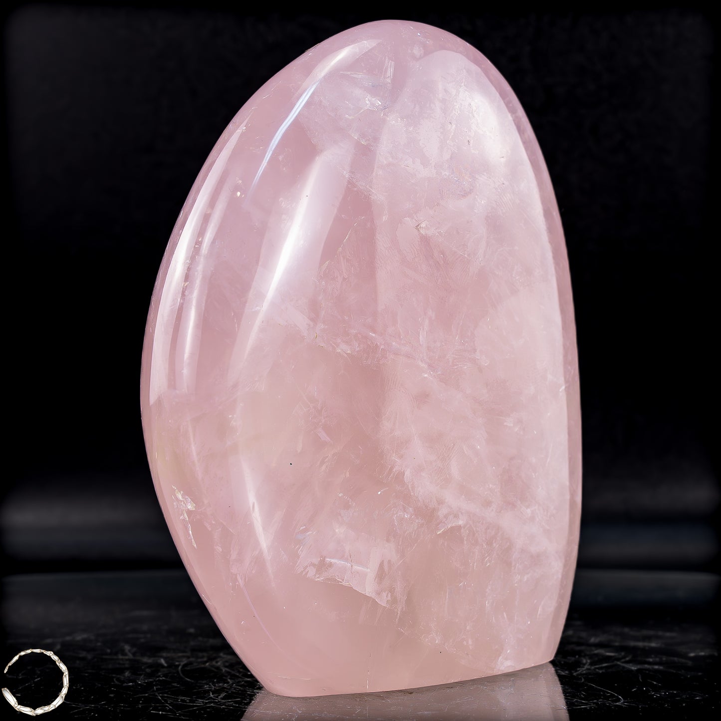 Natürliche Rosenquarz-Kristall Freiform aus Brasilien - 954,51g