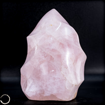 Natürliche Rosenquarz-Kristall Flamme aus Brasilien -1095,26 g