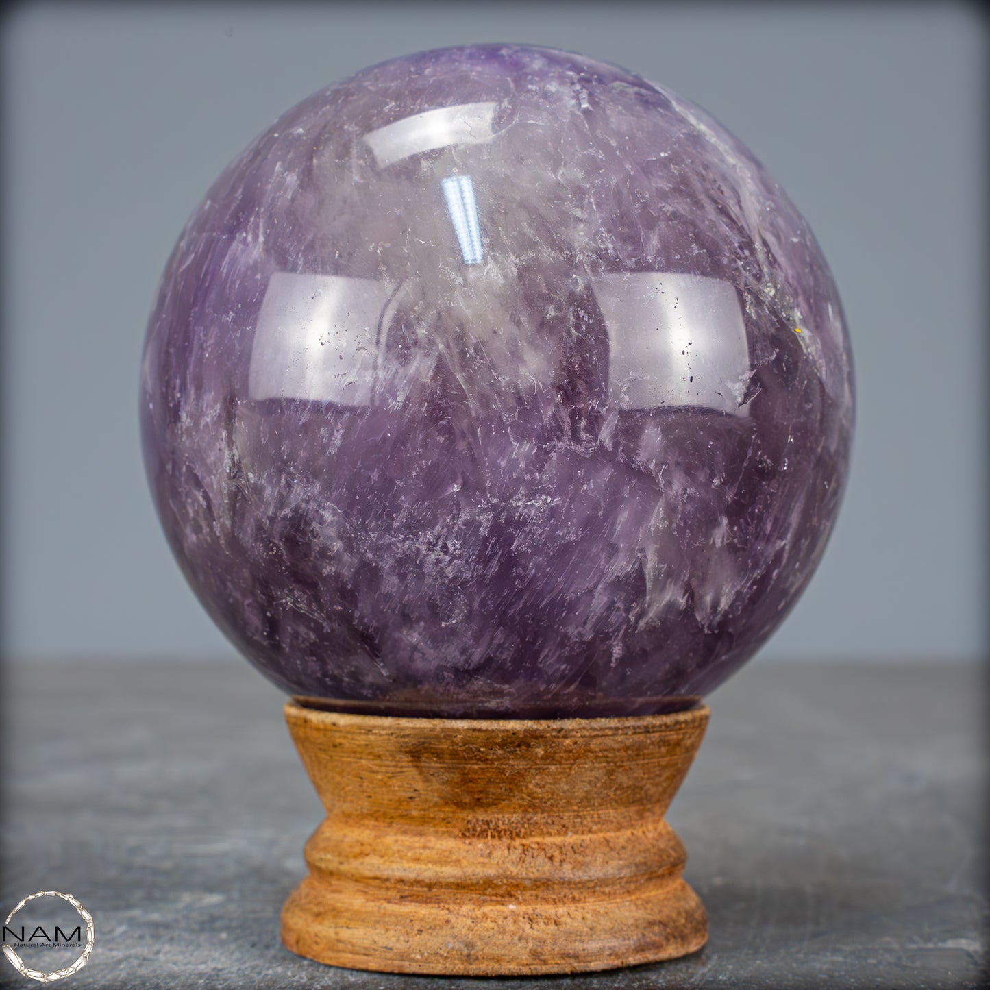 Natürliche Amethyst-Kristall Kugel, Brasilien - 526,44g - 72mm