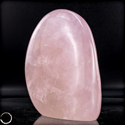 Natürliche Rosenquarz-Kristall Freiform aus Brasilien - 954,51g