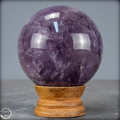 Natürliche Amethyst-Kristall Kugel, Brasilien - 526,44g - 72mm