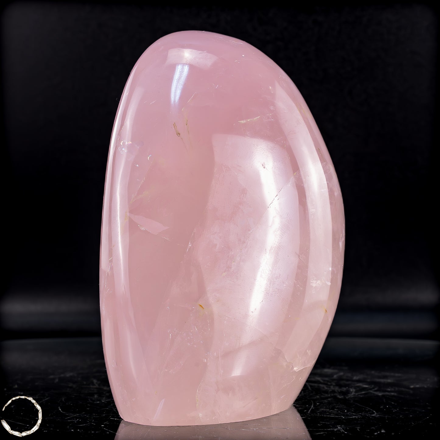 Natürliche Rosenquarz-Kristall Freiform aus Brasilien - 954,51g