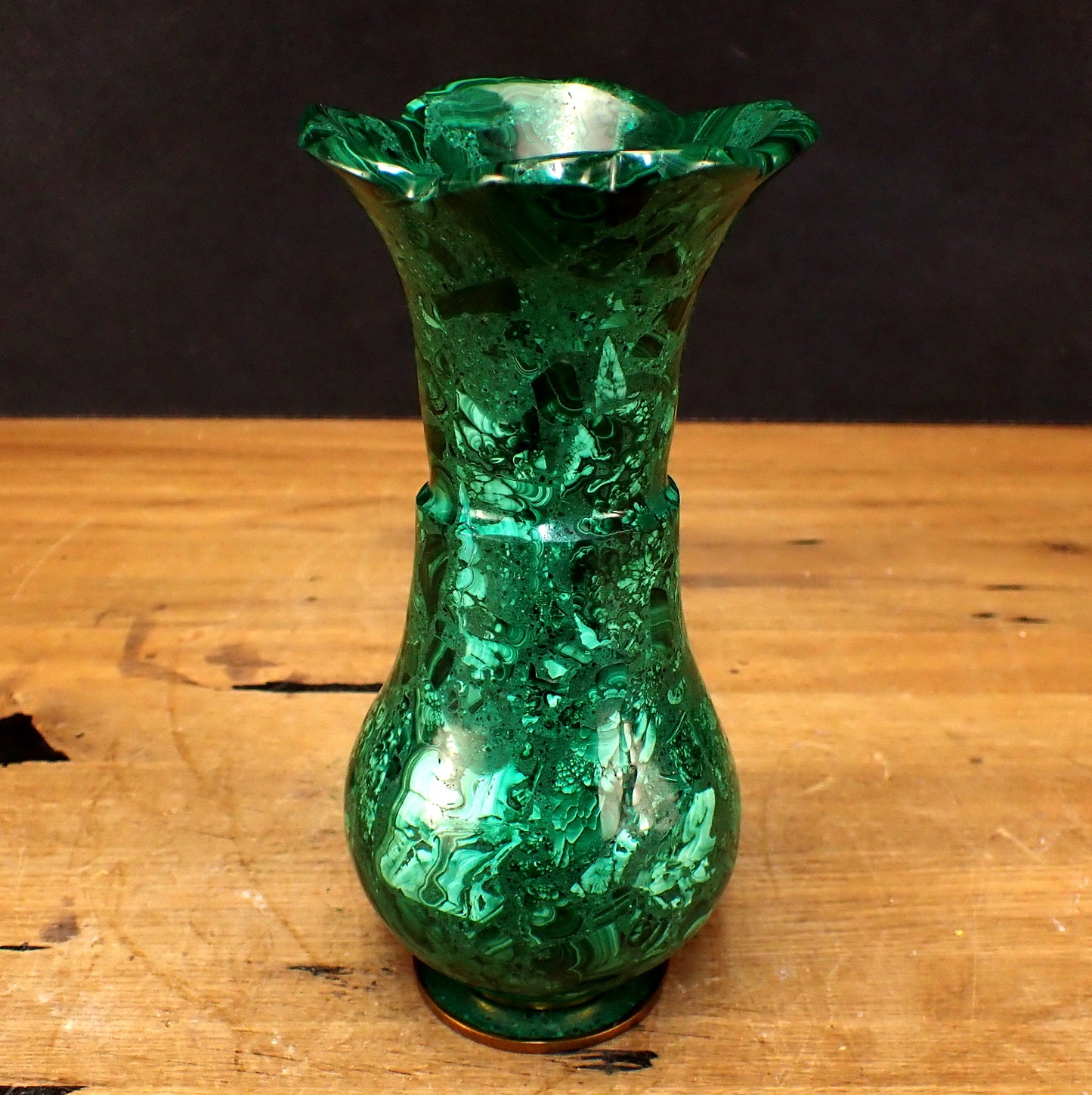 Malachit Vase - 1025,25g - 192 x 93 x 93mm