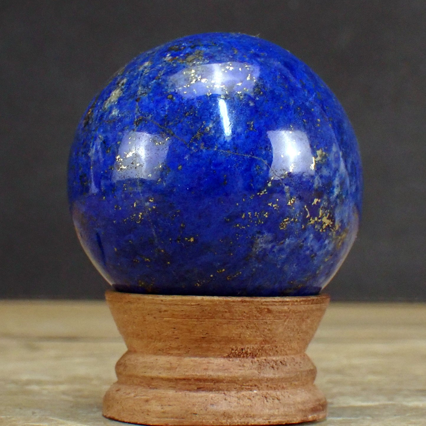 Lapislazuli-Kugel AA++ Qualität - 282,73g - 58,1mm