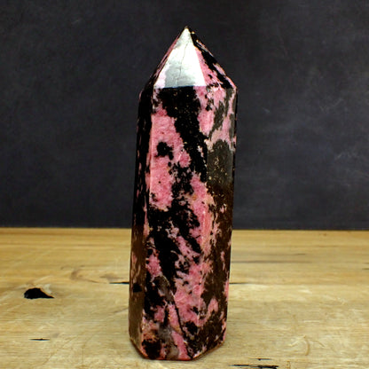 Rhodonit Obelisk - 1506,61g - 200 x 65 x 55mm