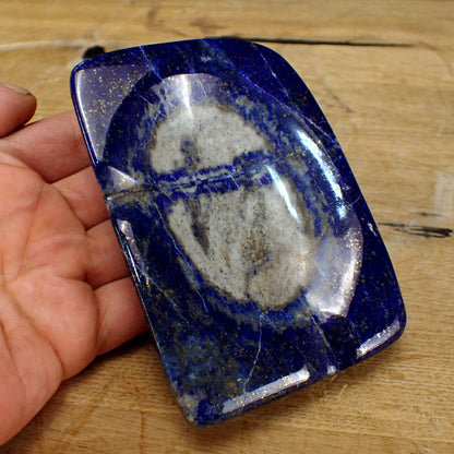 Lapislazuli-Aschenbecher - 435,59g - 115 x 82 x 29mm