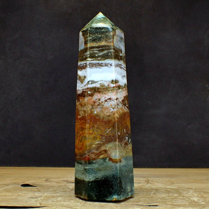 Jaspis Obelisk - 1587,79g - 242 x 75 x 63 mm