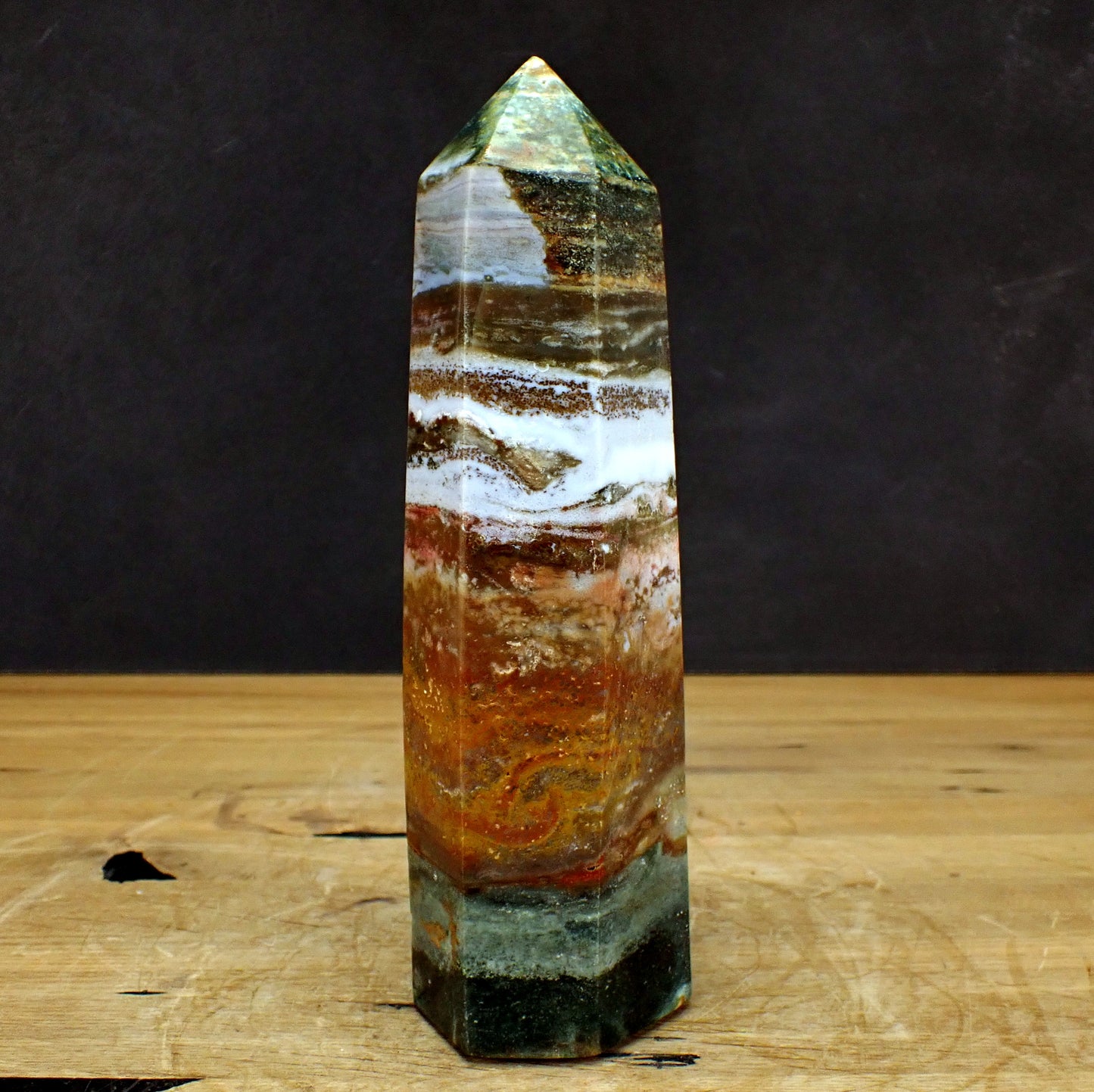 Jaspis Obelisk - 1587,79g - 242 x 75 x 63 mm