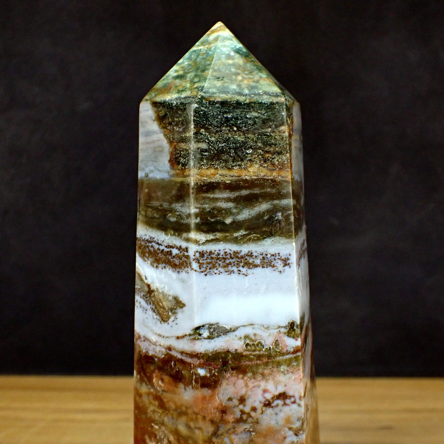 Jaspis Obelisk - 1587,79g - 242 x 75 x 63 mm