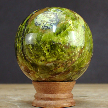 Grüner Opal Kugel - 608,81g - 80mm