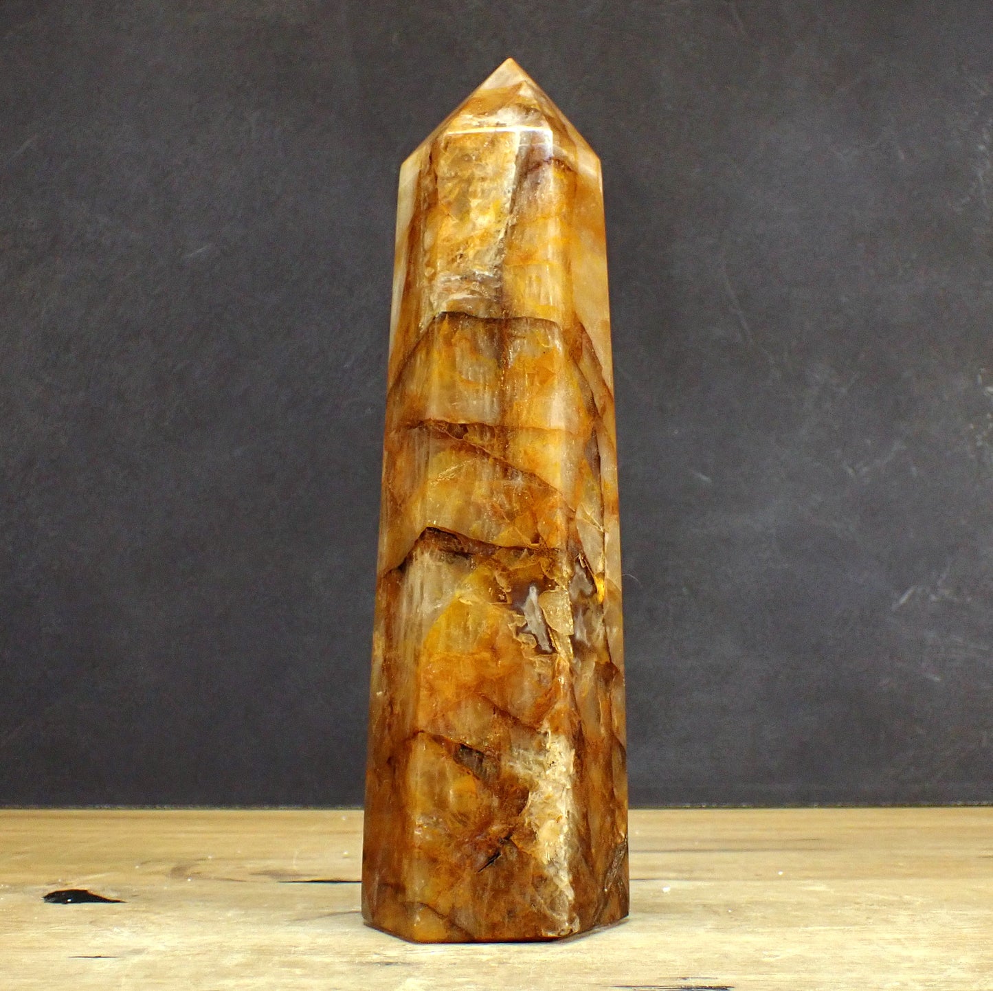 Golden Healer Quarz Obelisk  - 1700,81g - 255 x 73 x 62mm