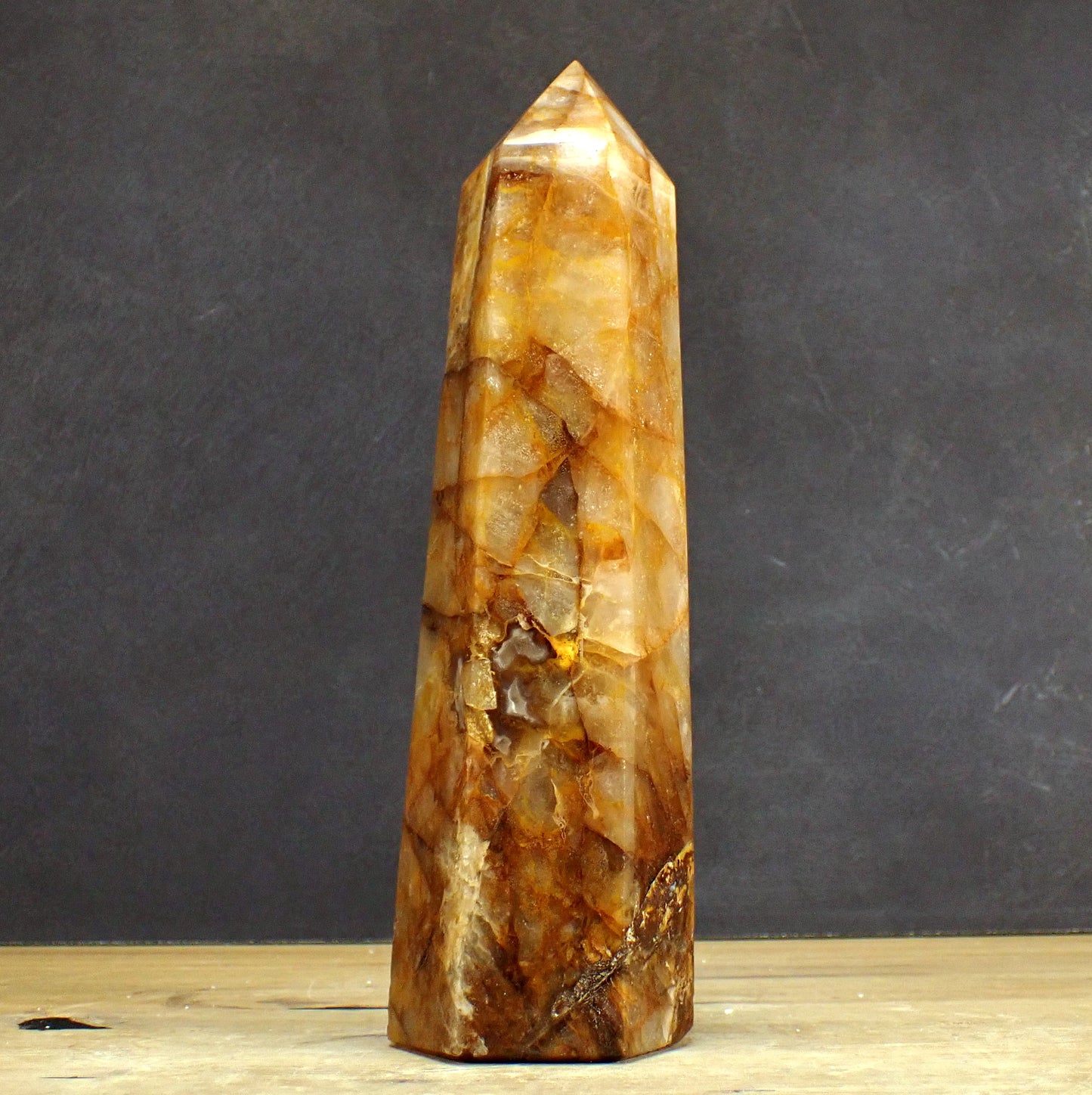 Golden Healer Quarz Obelisk  - 1700,81g - 255 x 73 x 62mm