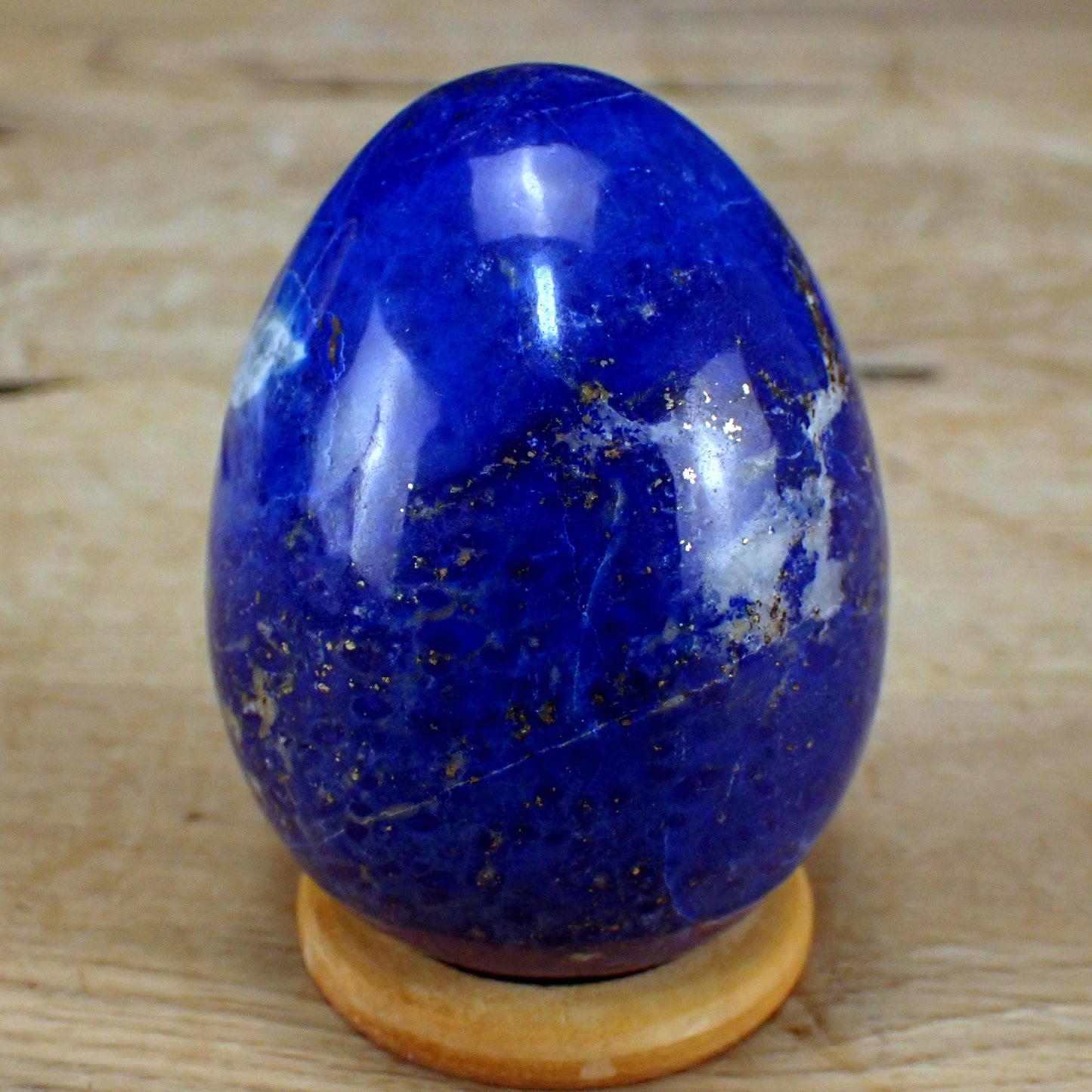 Lapislazuli-Ei - 306,66g - 71 x 53 x 53mm