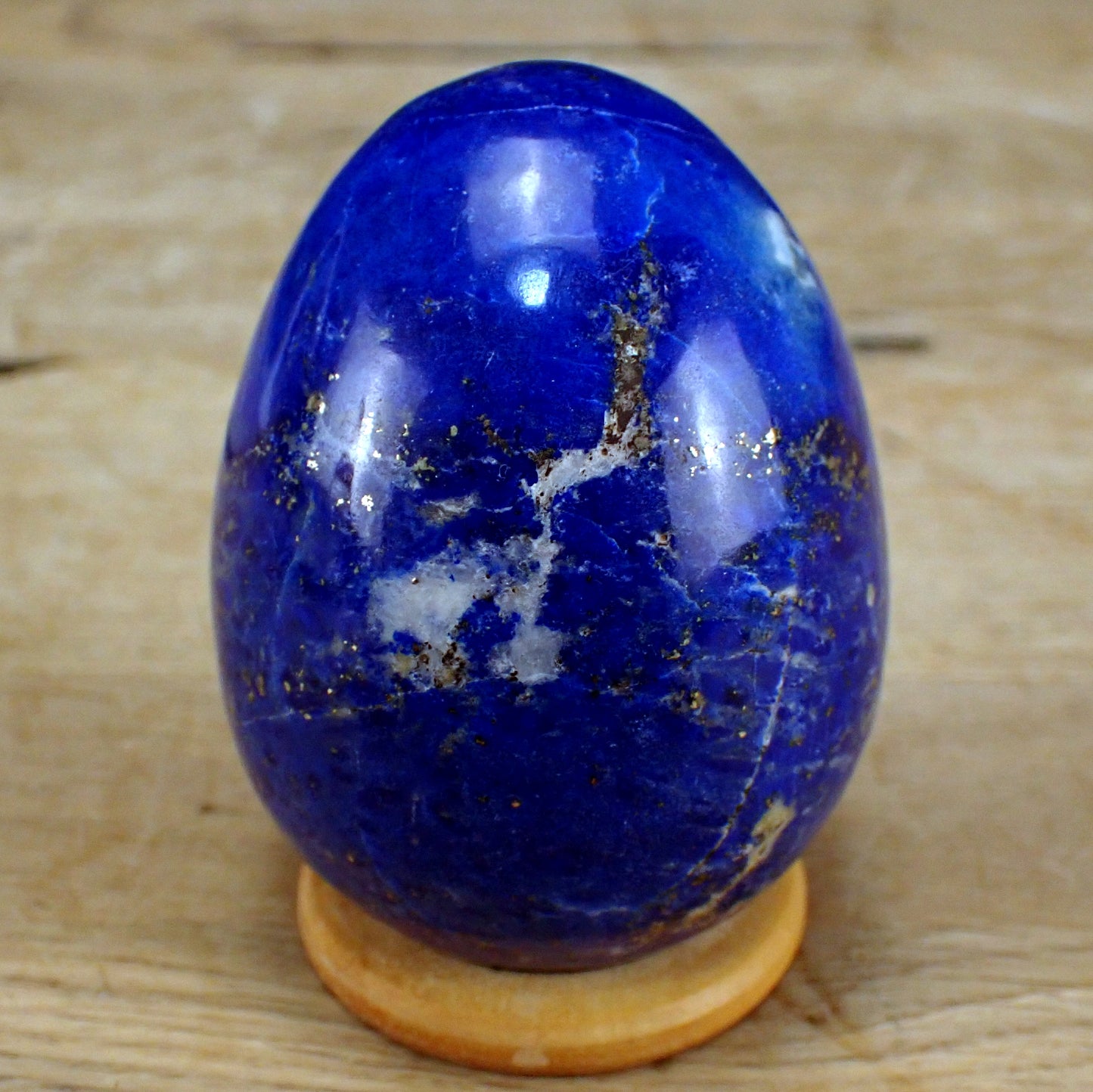 Lapislazuli-Ei - 306,66g - 71 x 53 x 53mm