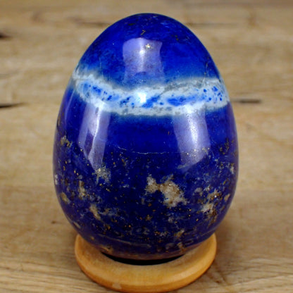 Lapislazuli-Ei - 306,66g - 71 x 53 x 53mm