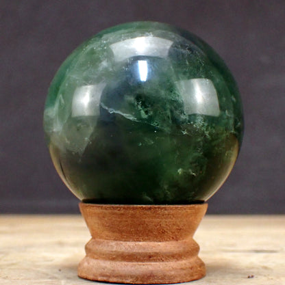 Grüne Fluorit Kugel - 491,18g - 67mm