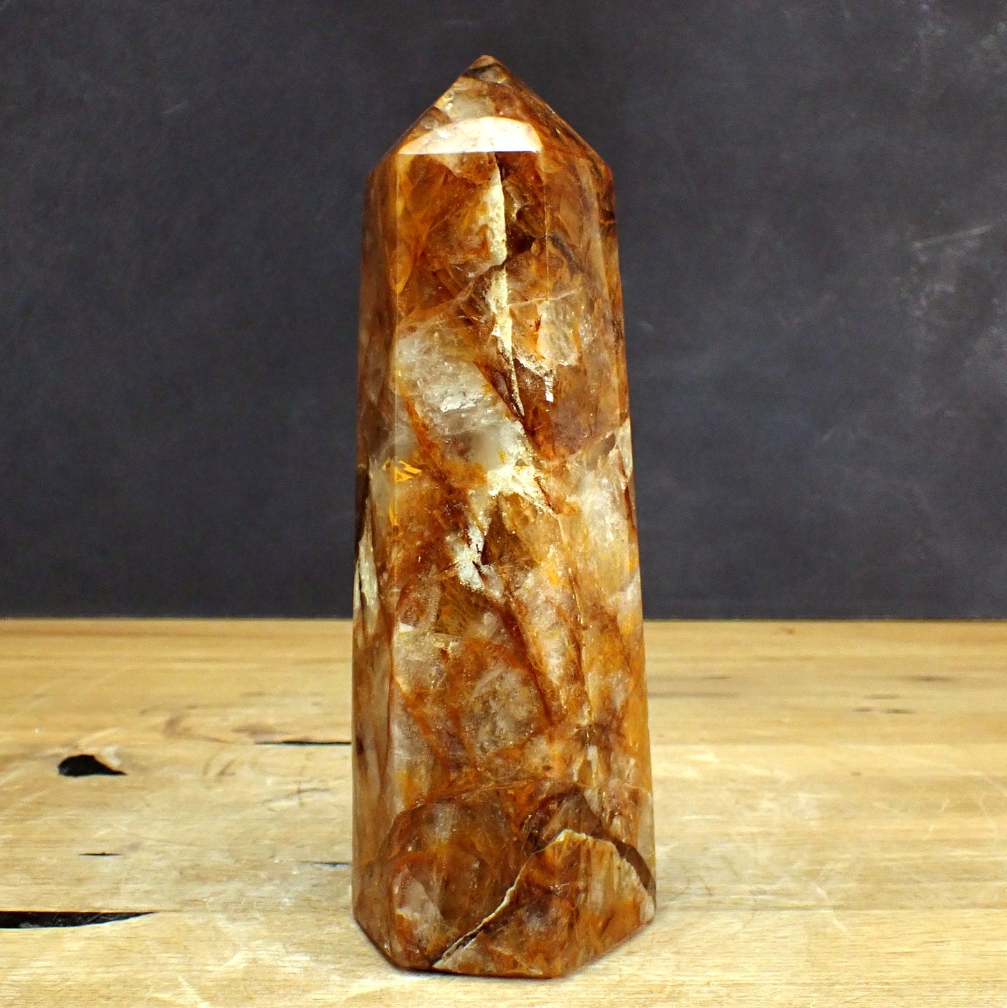 Golden Healer Quarz Obelisk  - 1857,79g - 225 x 79 x 66mm