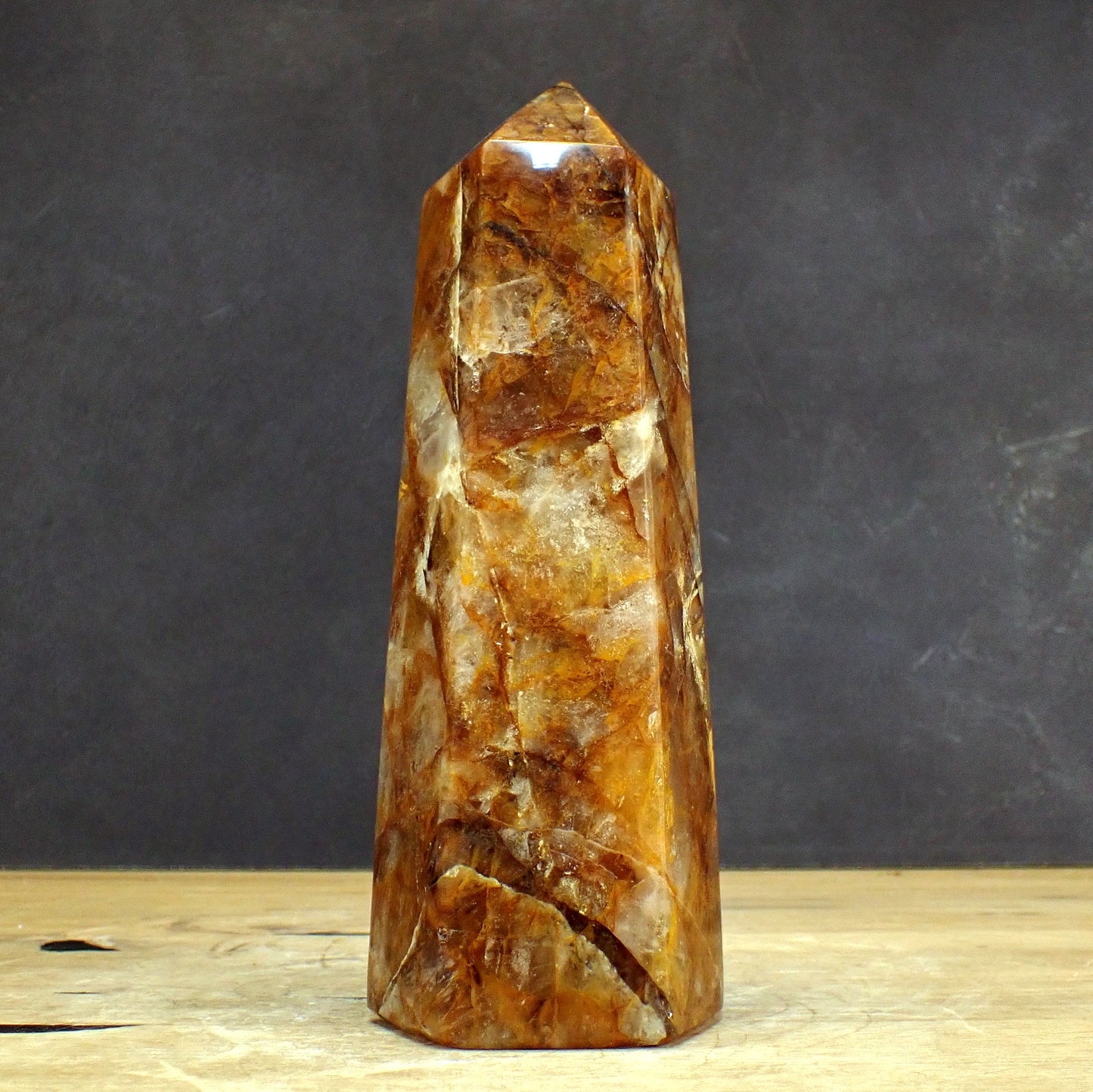 Golden Healer Quarz Obelisk  - 1857,79g - 225 x 79 x 66mm