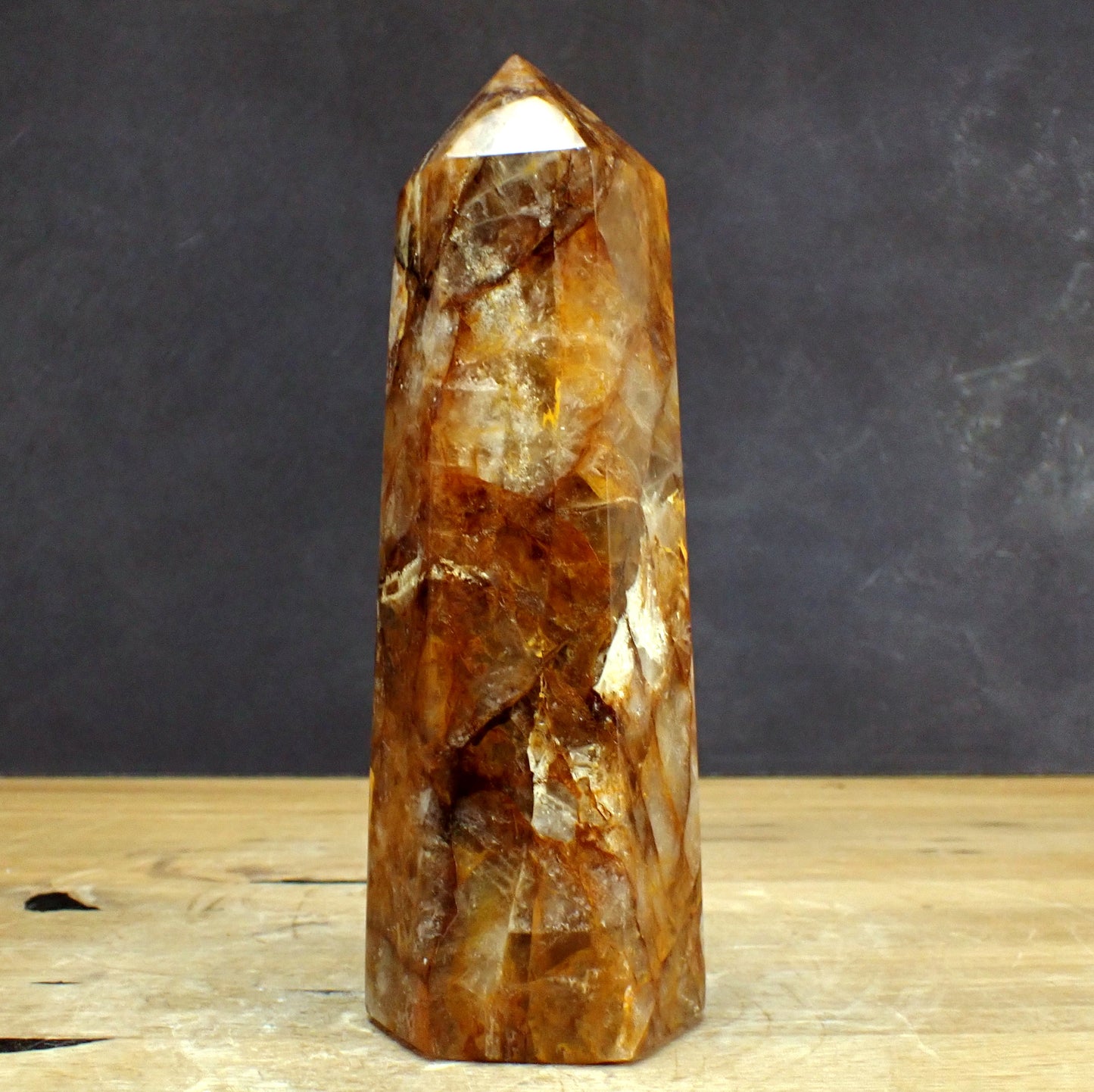 Golden Healer Quarz Obelisk  - 1857,79g - 225 x 79 x 66mm