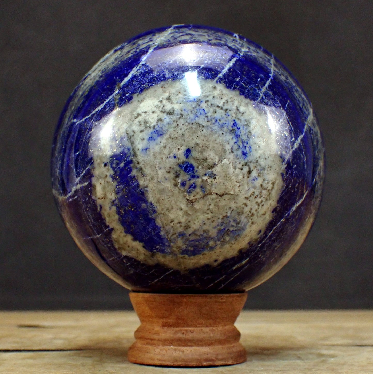 Königsblaue Lapislazuli-Kugel - 1630,31g - 102 mm