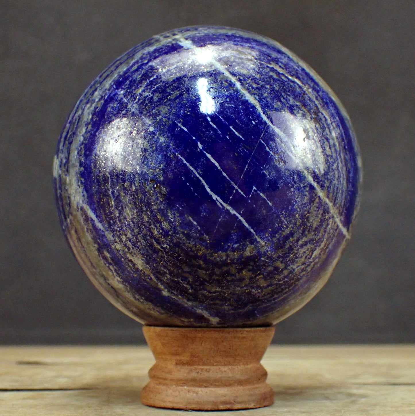 Königsblaue Lapislazuli-Kugel - 1630,31g - 102 mm