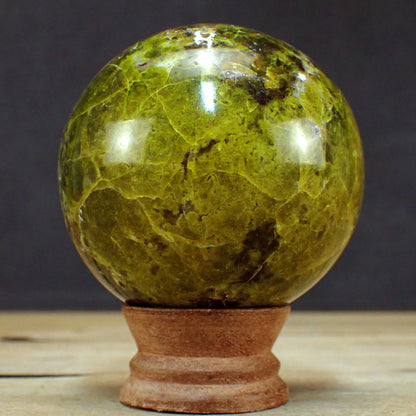 Grüner Opal Kugel - 523,49g - 76mm