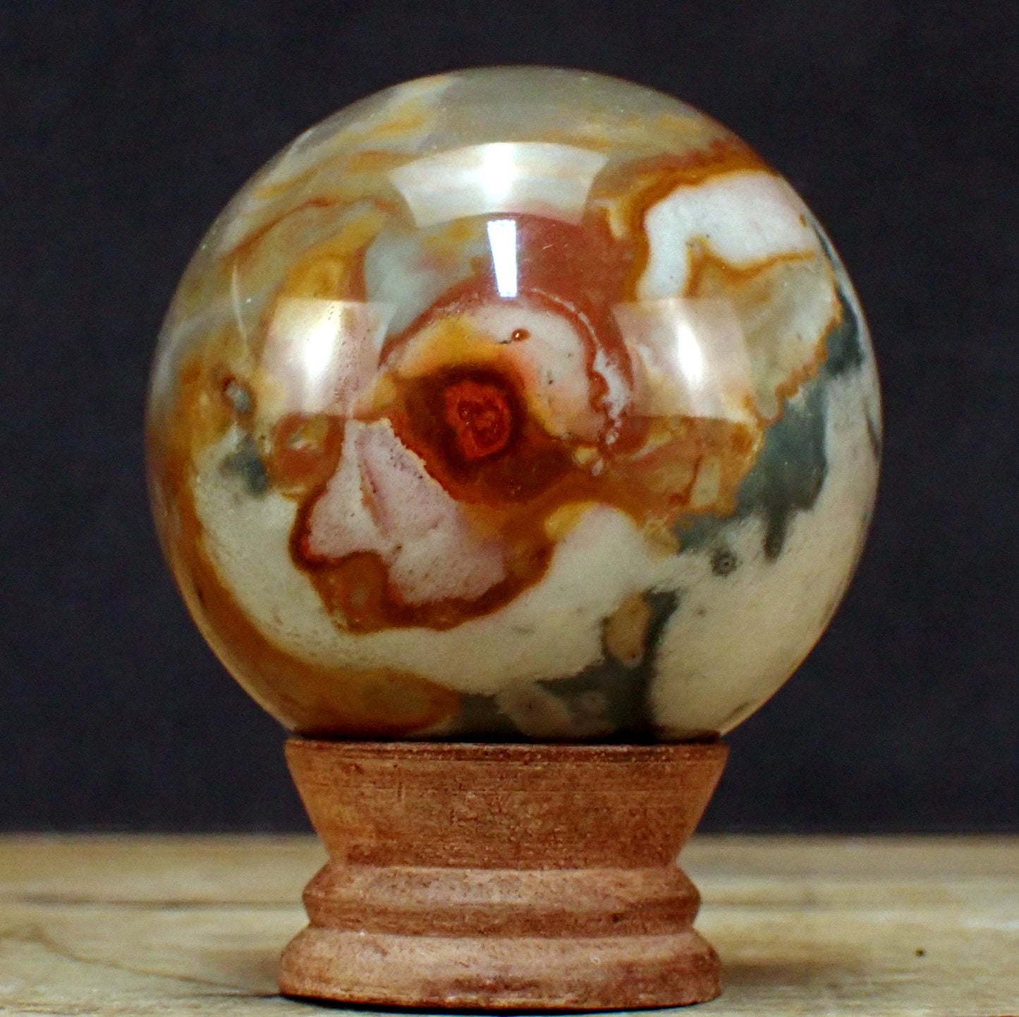 Polychrome Jaspis Kugel - 470,96g - 70mm