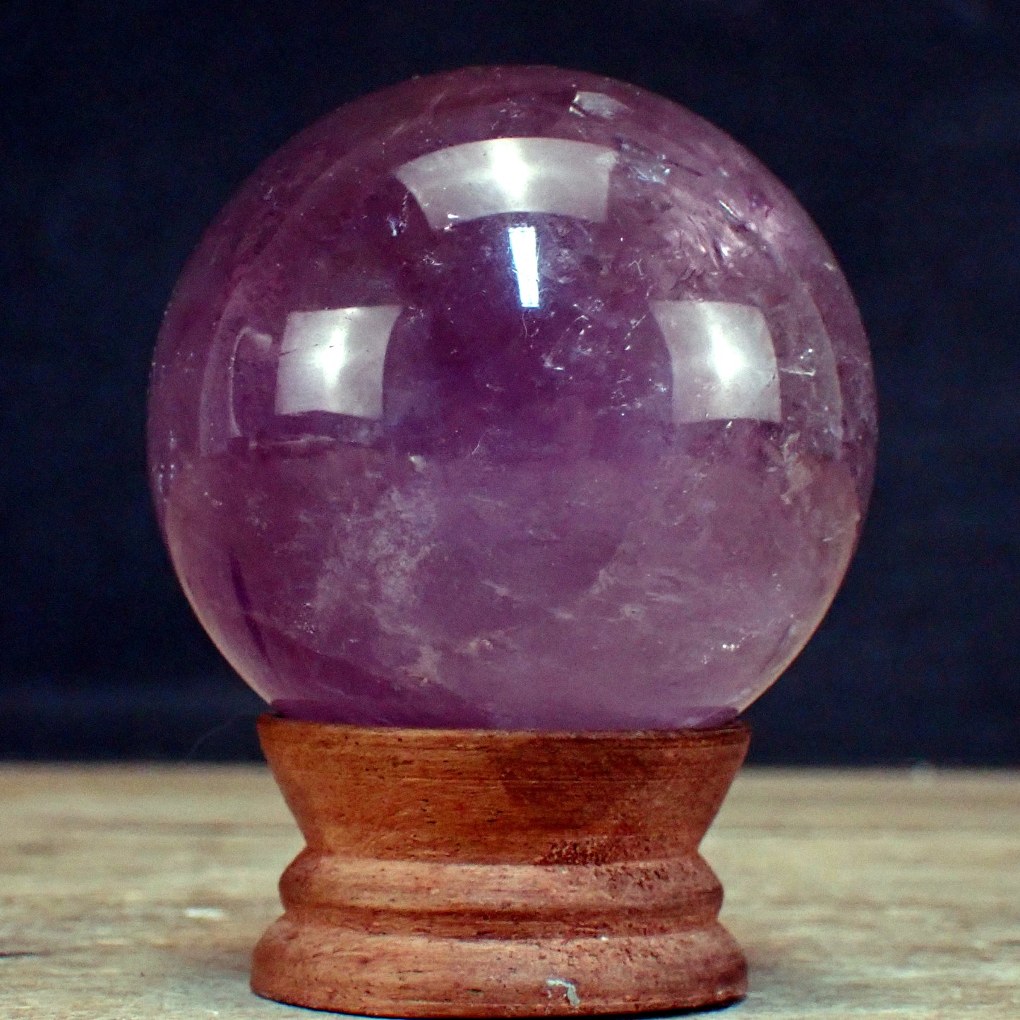 Amethyst Kugel – 369,91g – 64mm