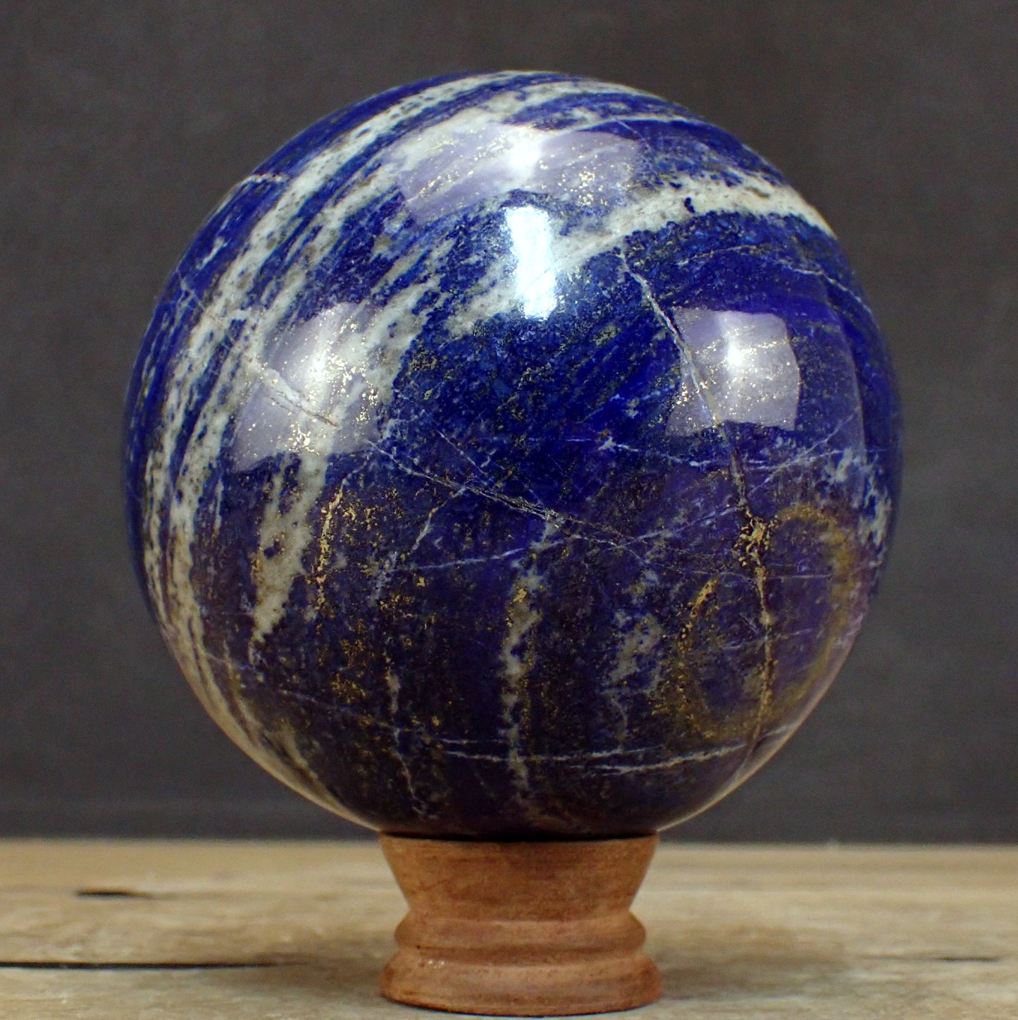 Große Königsblaue Lapislazuli-Kugel - 2654,19g - 125 mm