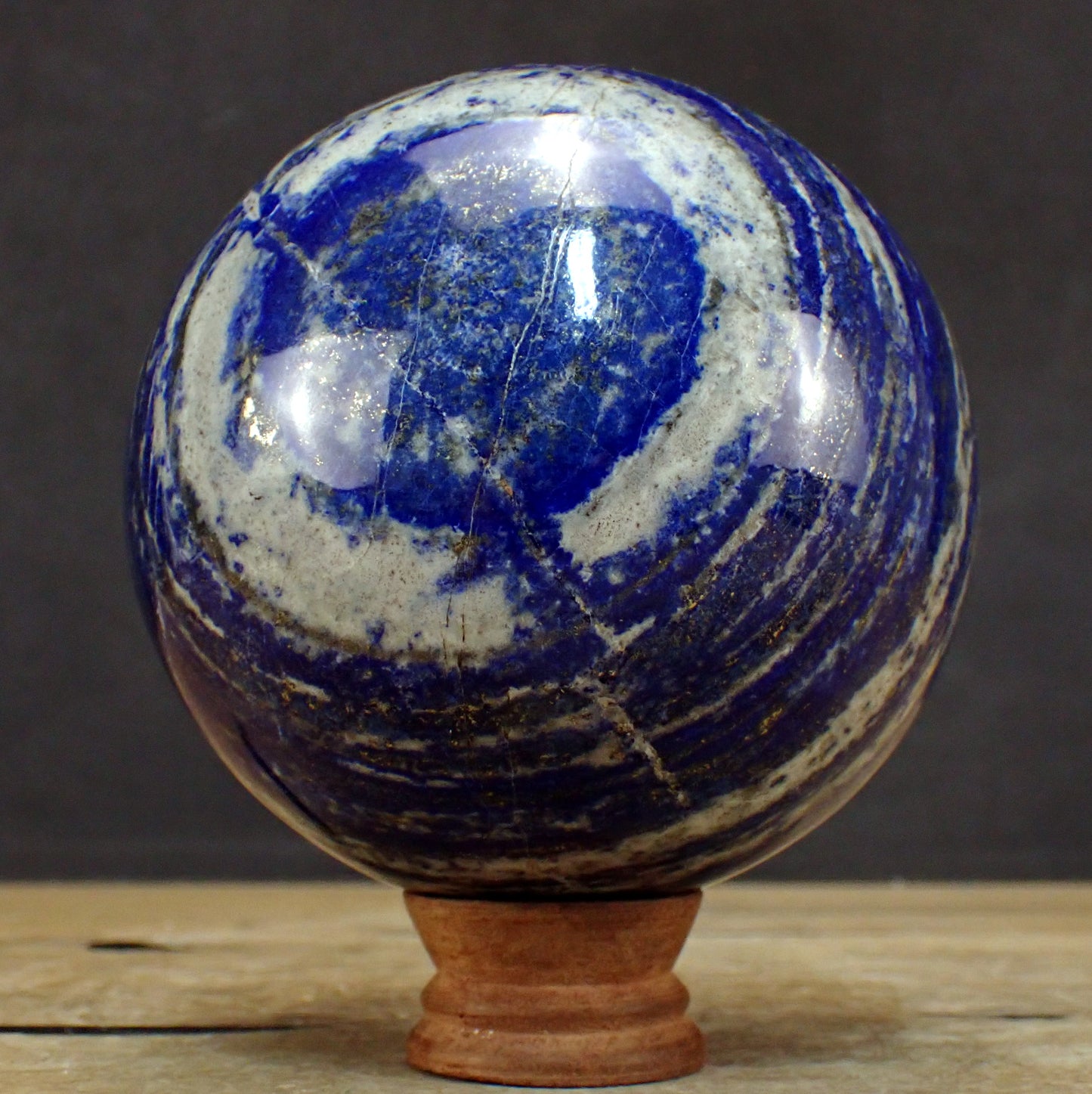 Große Königsblaue Lapislazuli-Kugel - 2654,19g - 125 mm