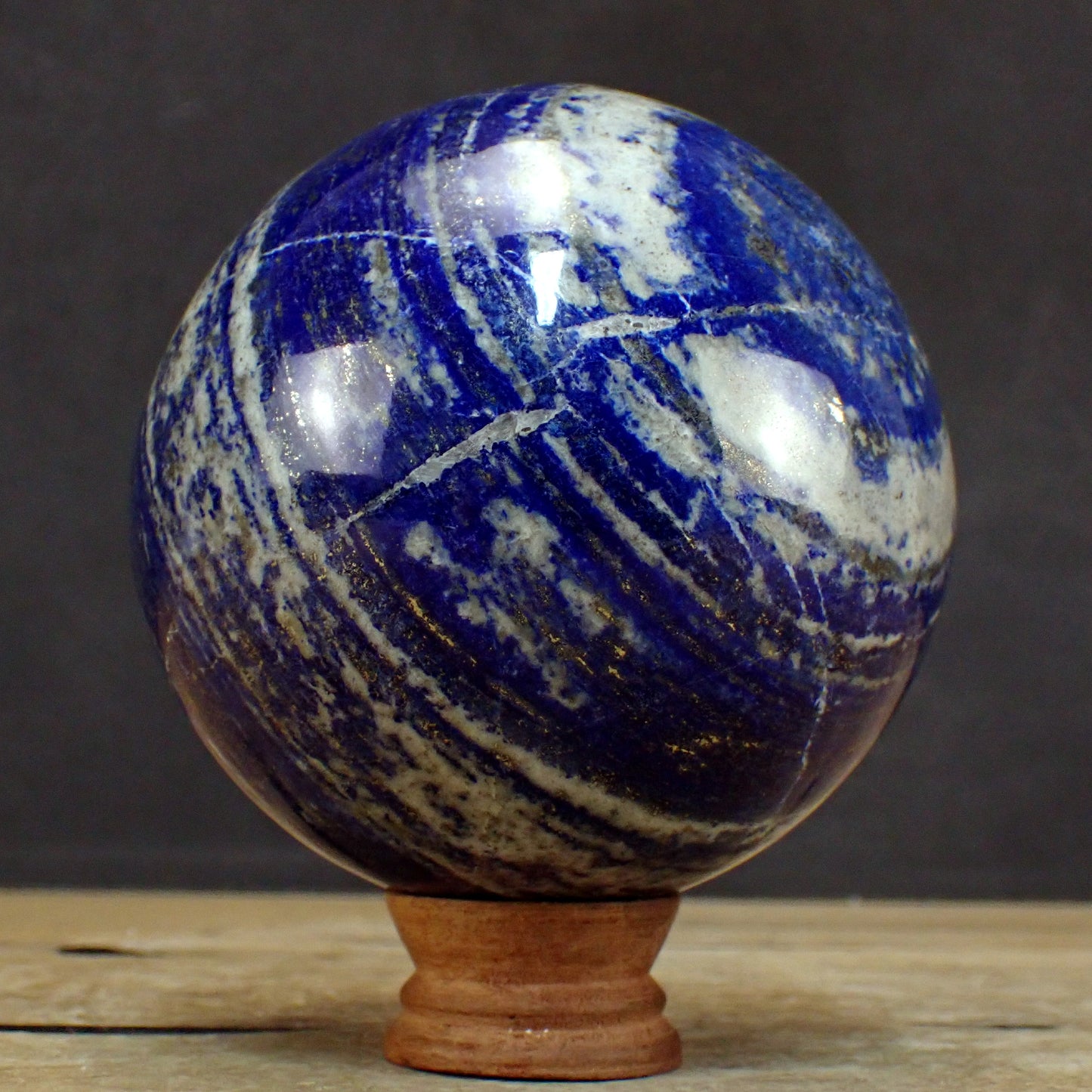 Große Königsblaue Lapislazuli-Kugel - 2654,19g - 125 mm